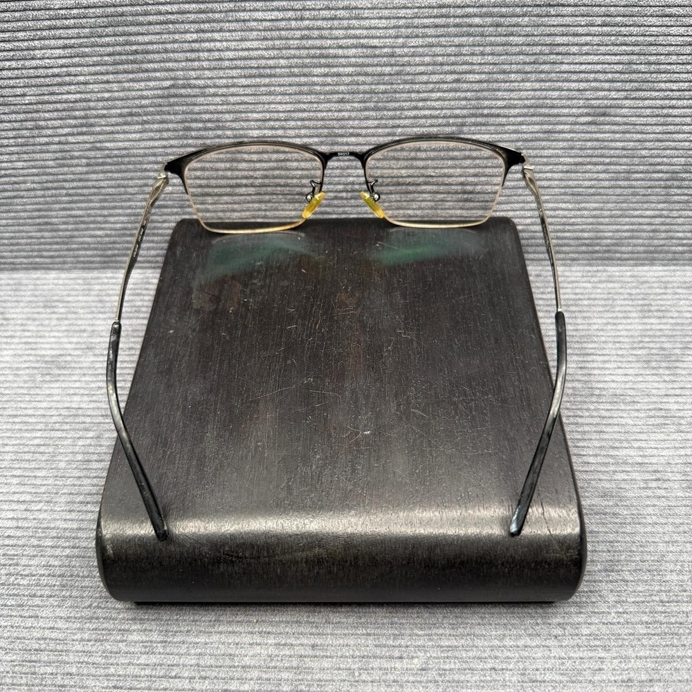 POLICE VPLC01K Titanium Eyeglasses Frames Black Silver 54-17-145 Men's Square - Picture 8 of 8